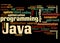 Java programming, word cloud concept 9