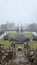 javanese ancient temple in mysterious mist