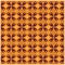 Javanese Batik Kawung pattern with brown colorway, for textile