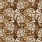 Javanese batik simple pattern with soft brown color