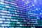 Javascript code in bracket software. HTML5 concept macro backdrop in warm colors. Close up of random computer code comprised of