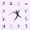 javelin-throwing icon. Elements of sportsman icon. Premium quality graphic design icon. Signs and symbols collection icon for