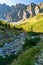 Javorova dolina valley in Vysoke Tatry mountains in Slovakia