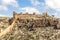 JayrÃ¡n Wall a Moorish wall and Cerro San Cristobal Hill in Almeria, Andalusia, Spain