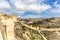 JayrÃ¡n Wall a Moorish wall and Cerro San Cristobal Hill in Almeria, Andalusia, Spain