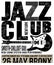 Jazz club concert music poster design tee graphic