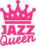 Jazz dance queen with crown