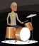 Jazz drummer