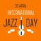 Jazz international day celebration violin musical instrument