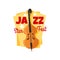 Jazz music festival, live band concert fest icon