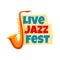 Jazz music festival, saxophone live band concert