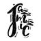 Jazz music lettering composition, inscription. hand drawn illustration for poster, placard.