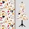 Jazz musical instruments dress fabric pattern