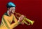 Jazz trumpet player