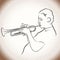 Jazz trumpet player