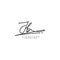 JB Simple Signature Logo - Handwritten Vector Template for J and B Logo