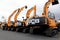 JCB Tracked Excavators on Display