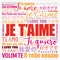 Je tâ€™aime I Love You in French in different languages of the world, word cloud background