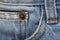 Jean fabric texture background, some part of short blue jean pan