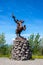 Jeanne d\\\'Arc statue on the Alsatian Belchen