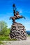 Jeanne d\\\'Arc statue on the Alsatian Belchen