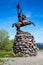 Jeanne d\\\'Arc statue on the Alsatian Belchen