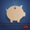 Jeans Carton Piggy Bank Price Sticker