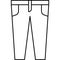Jeans, Clothing line icon. Dress, vector illustrations
