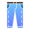 Jeans flat icon. Pants color icons in trendy flat style. Trousers gradient style design, designed for web and app. Eps