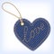 Jeans heart valentine label