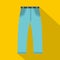 Jeans icon, flat style