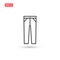 Jeans pants icon vector design isolated 3