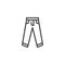 Jeans pants line icon