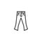 Jeans pants line icon