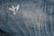 Jeans tissue background texture - wrinkled and discolored