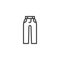 Jeans trousers line icon