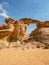 Jebel Burdah rock bridge in Wadi Rum