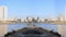 Jeddah city Waterfront at afternoon closeup loop