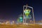 Jeddah Landmark, Islamic Design Monument Antique Lights Sculpture