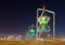 Jeddah Landmark, Islamic Design Monument Antique Lights Sculpture