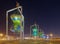 Jeddah Landmark, Islamic Design Monument Antique Lights Sculpture