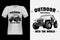 Jeep Adventure Hand Drawn Style Vintage T-Shirt Design