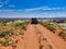 Jeep Driving Off Road on Dirt Road in Utah