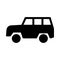 Jeep  glyph flat icon