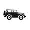 Jeep icon in simple style