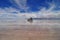 Jeep reflected in Salar de Uyuni