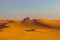 Jeep safari on sand dunes in Dubai desert