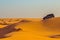 Jeep safari on sand dunes in Dubai desert