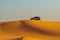 Jeep safari on sand dunes in Dubai desert