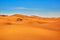 Jeep in sand dunes